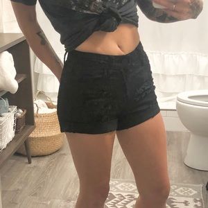 Kancan Los Angeles high waisted distressed shorts